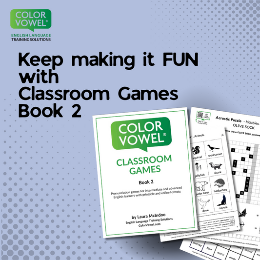 NEW - Color Vowel® Classroom Games Book 2