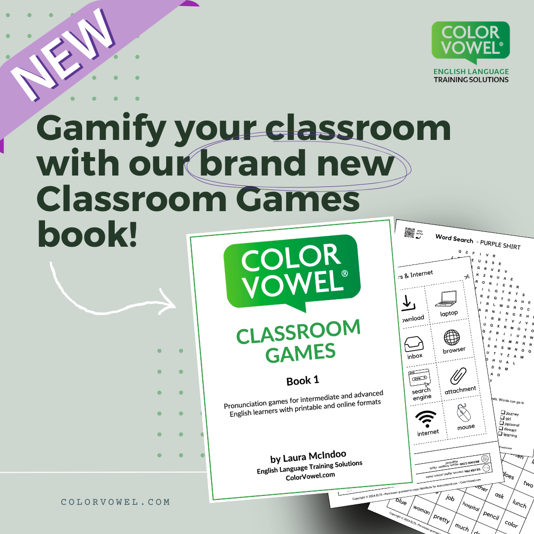 NEW** Color Vowel® Classroom Games Book 1