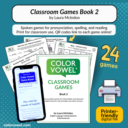 NEW - Color Vowel® Classroom Games Book 2