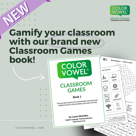 **NEW** Color Vowel® Classroom Games Book 1