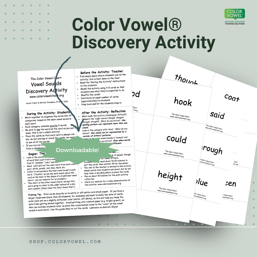 Color Vowel® Discovery Activity